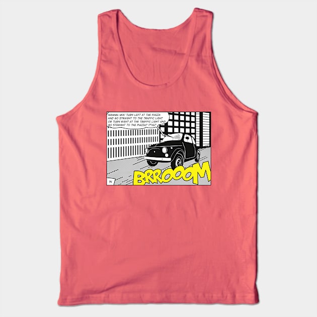 brrooom Fiat 500 Tank Top by bworkdesign